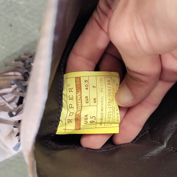 Roper fringe cowboy boots 9.5 - Picture 3 of 3